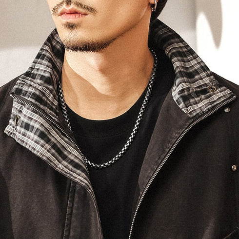 Classic Check Collar Jacket P1820